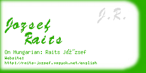 jozsef raits business card